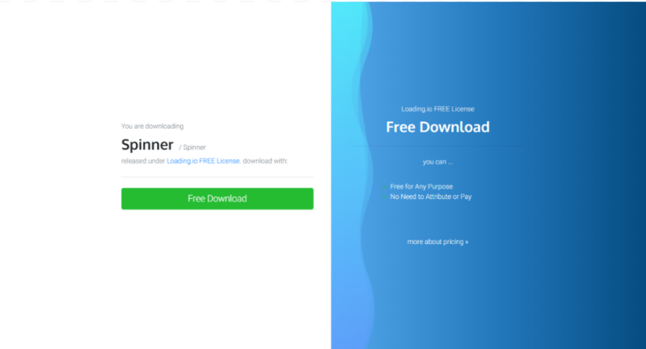 A Free Download button to acquire the image file FOR SPINNER in Power Apps Loading Spinners