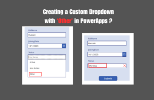 Creating a Custom Dropdown with 'Other' in PowerApps