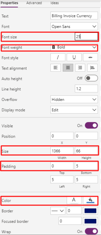 Customization on “Label” in our canvas app to perform patch function for a sharepoint currency column in PowerApps step-2