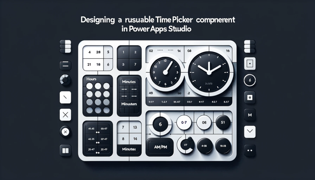 Designing a Reusable Time Picker Component in Power Apps Studio