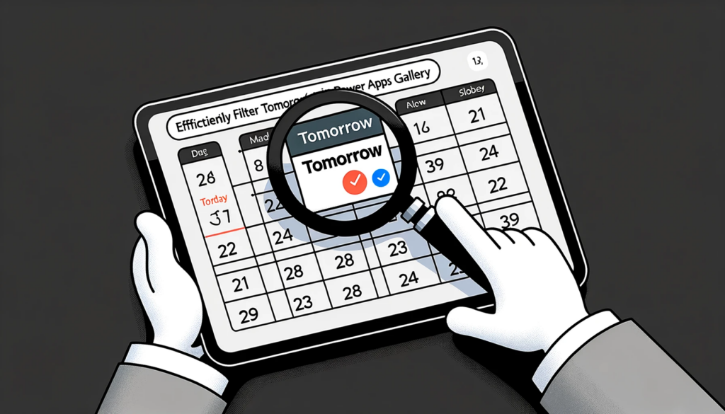 Efficiently Filter Tomorrow’s Date in Power Apps Gallery
