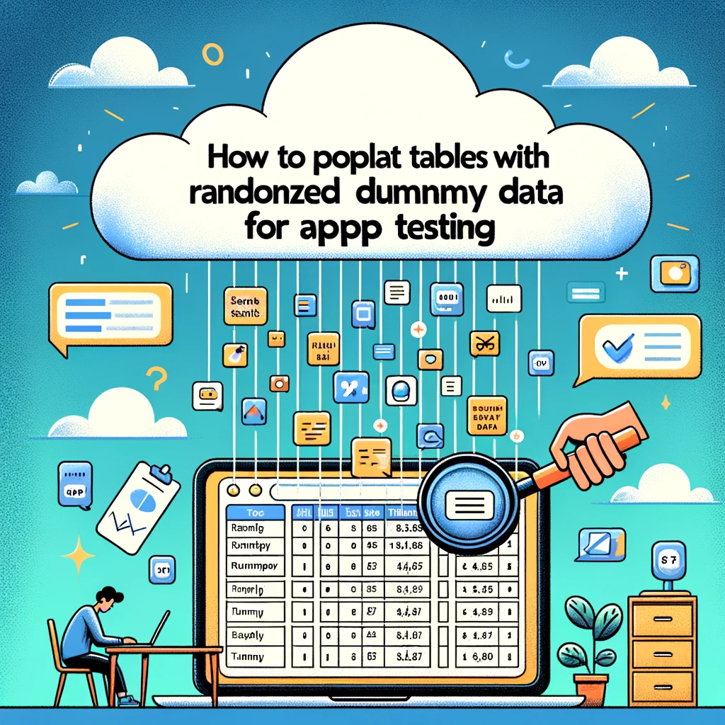 How to Populate Tables with Randomized Dummy Data for App Testing