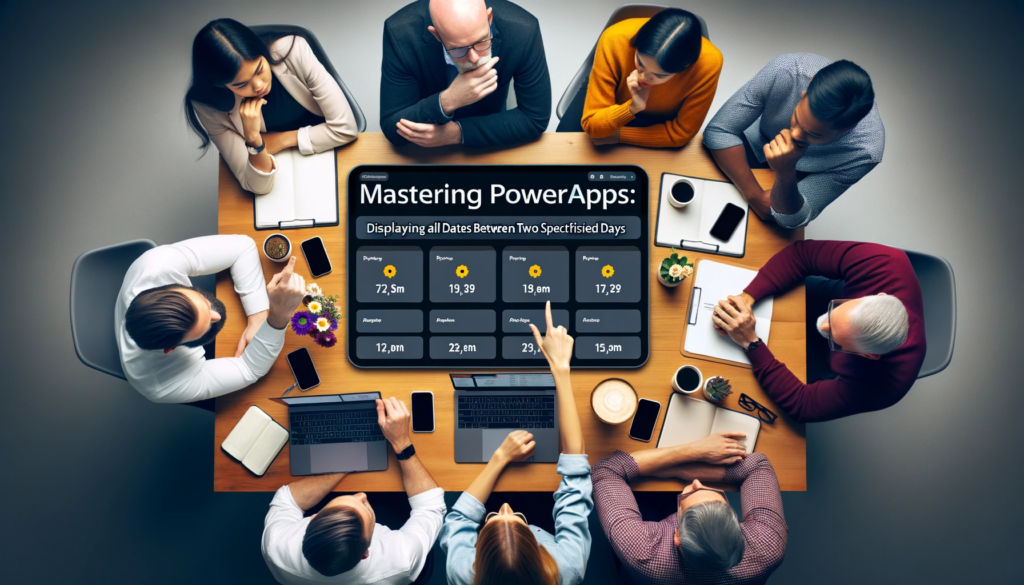Mastering PowerApps Displaying All Dates Between Two Specified Days