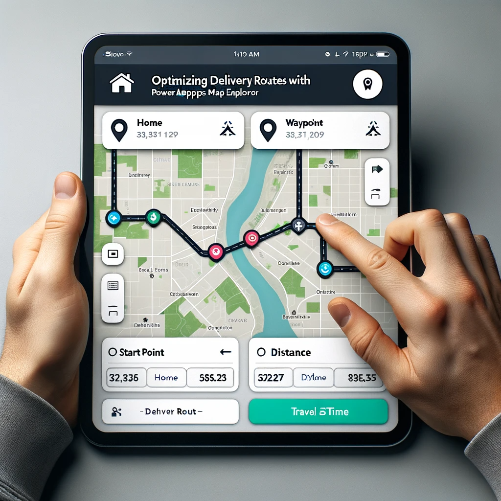 Optimizing Delivery Routes with Power Apps Map Explorer
