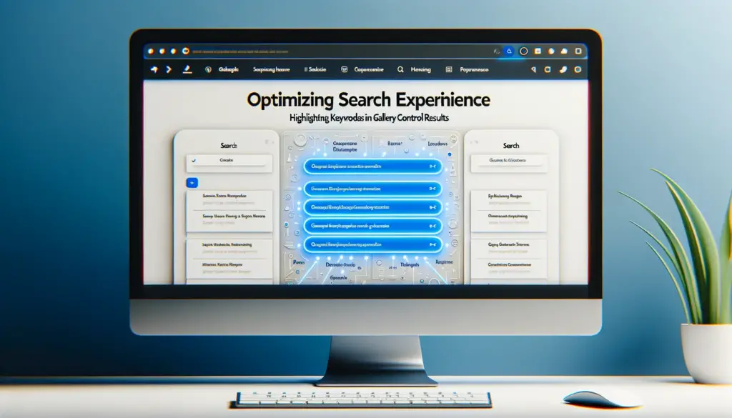 Optimizing Search Experience Highlighting Keywords in Gallery Control Results