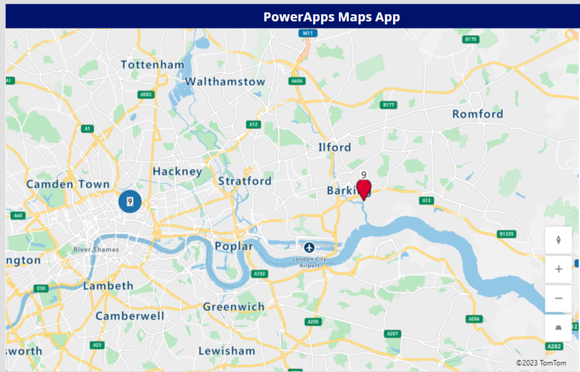 Setting The Maps Default Center Location For The Maps In PowerApps 