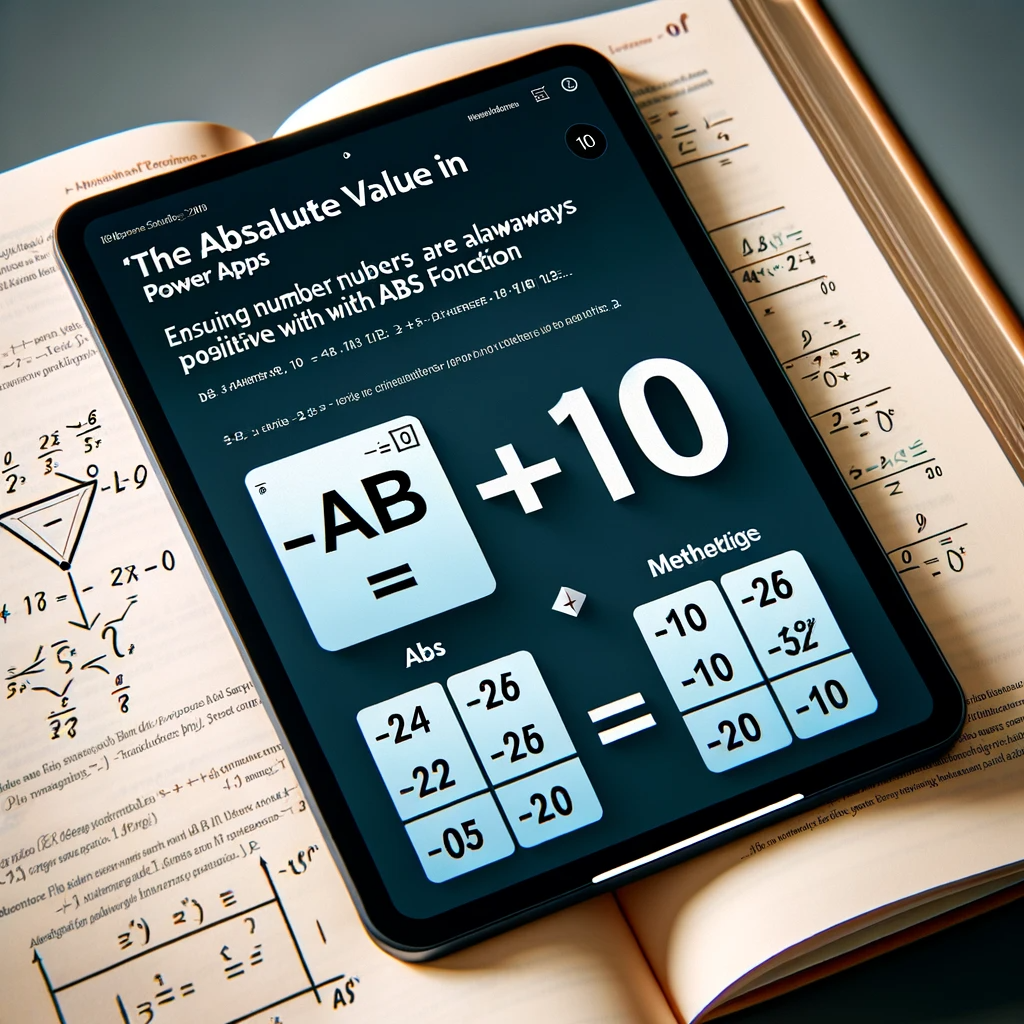 The Absolute Value in Power Apps Ensuring Numbers are Always Positive with ABS Function