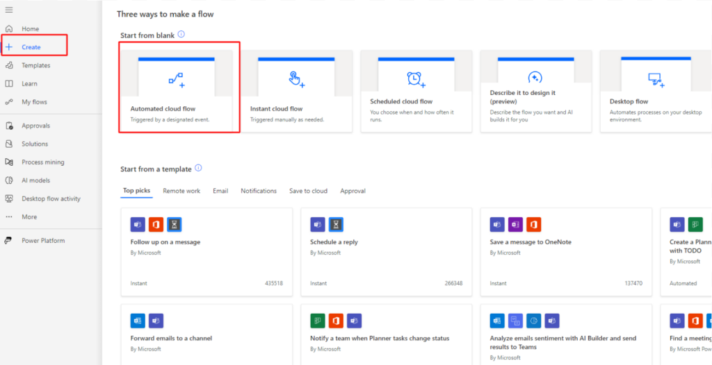 Creating 'FilterMultipleChoices' flow in Power Automate for 'Filter SharePoint Person Column'