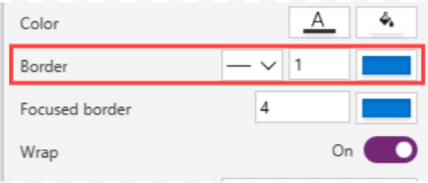 Customization on the Border for Multi-Selection Checkbox in Power Apps