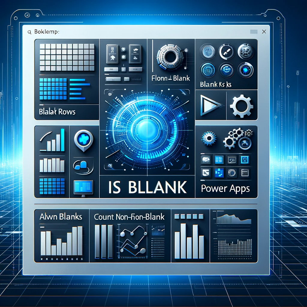 Efficiently Count Non-Blank and Blank Rows in Power Apps using IsBlank